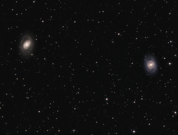 M 95, M96 in Leo LRGB - Astrophotography