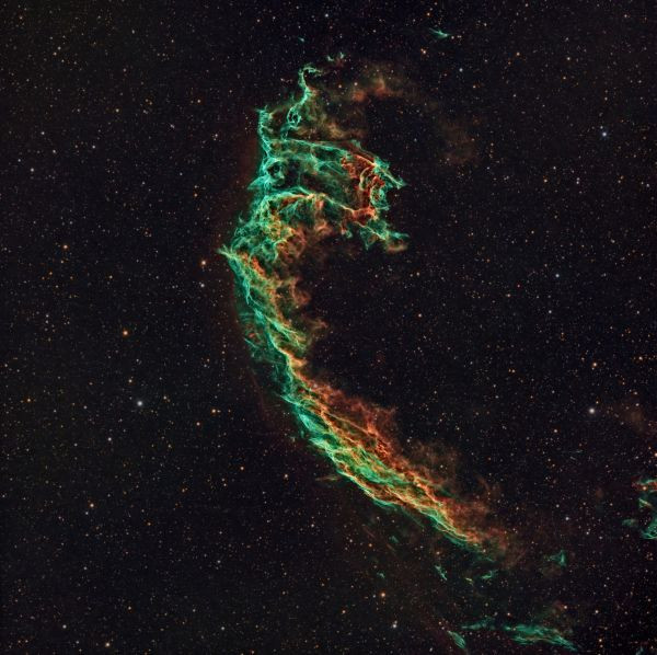NGC6992 - Eastern Veil Nebula, RASA 8", 3 hrs - Astrophotography