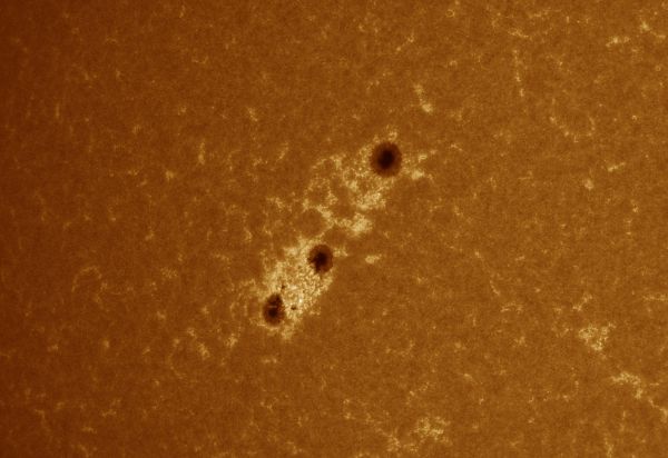 Sunspot groups 4211 and 4213 09/07/2025 - Astrophotography