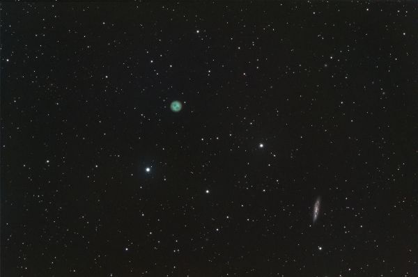 Owl Nebula M97 and Surfboard Galaxy M108 - Astrophotography