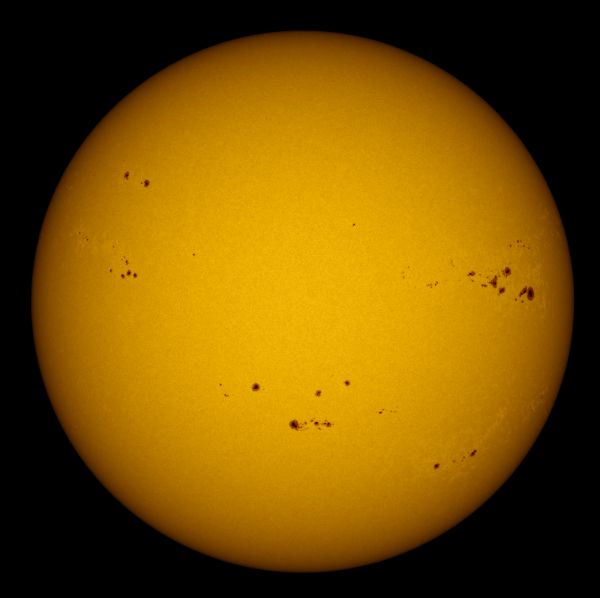 Sun on April 23rd (In Color) - Astrophotography