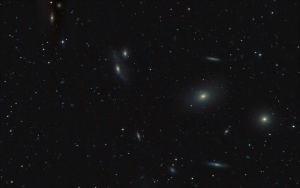 Markarian's Chain, fragment - Astrophotography