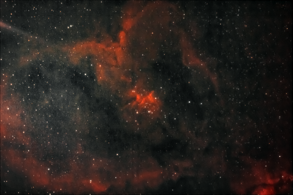 Heart Nebula IC1805 in the constellation Cassiopeia. 03.03.2024 - Astrophotography