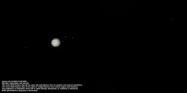 Jupiter with satellites 02.10.2024 - Astrophotography