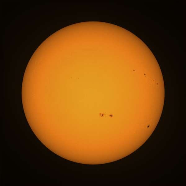 The Sun and its sunspots from May 28, 2023 - Astrophotography