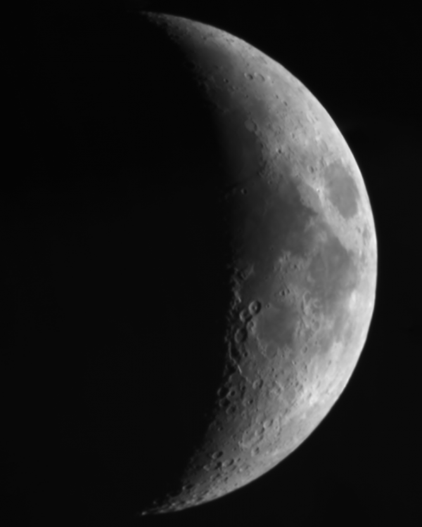 Moon. Panorama from three frames. - Astrophotography
