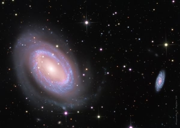 The area of NGC4725 and UGC7977 in LRGB - Astrophotography