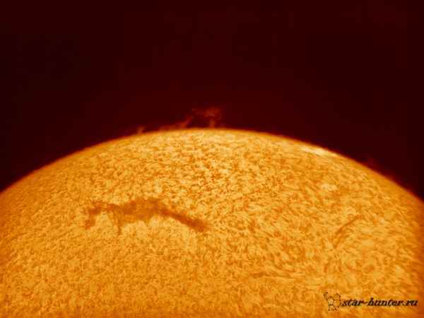 Sun in h-alpha (20 sept 2015, 15:44) - Astrophotography