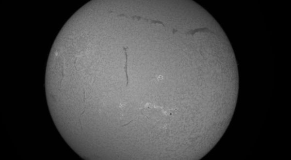 Sun on the morning of 25.06.2025 without processing - Astrophotography