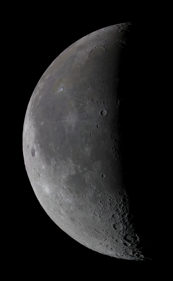 Full panorama of the Moon, 20 frames - Astrophotography