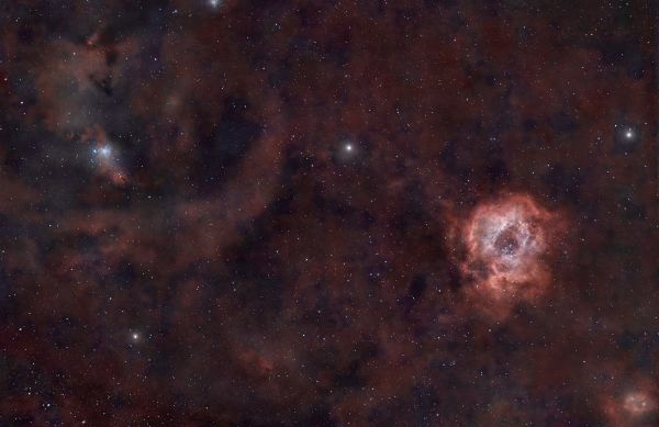 Cone and Rosette. Another processing option - Astrophotography