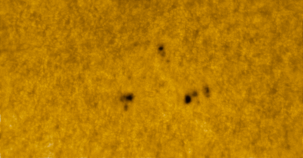 Active regions on the Sun during the eclipse of June 10, 2021, at 16:42. - Astrophotography