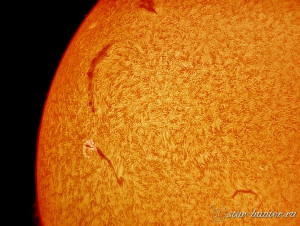 Sun in H-alpha (31 aug 2015, 14:55) - Astrophotography