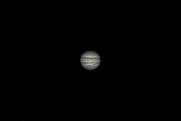 Jupiter, GRS and its moon Io from 14.12.2024 - Astrophotography