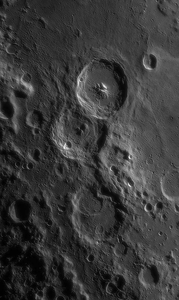 The Moon. Craters Theophilus, Cyrillus, Catharina - Astrophotography