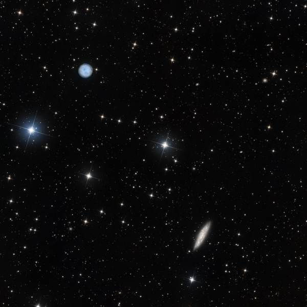 M 97 (Owl Nebula) and M 108 - Astrophotography