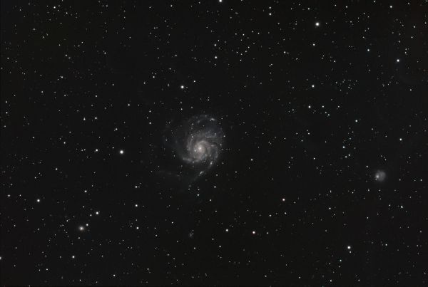 Pinwheel Galaxy M101 in the constellation Ursa Major - Astrophotography