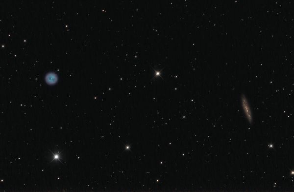 The Owl Nebula (M97) and galaxy M108 - Astrophotography