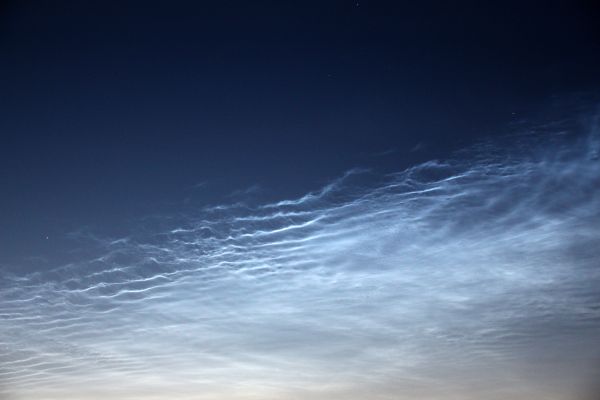 Noctilucent clouds over Moscow - Astrophotography
