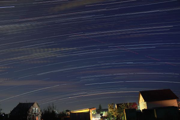 Star trails in the southern sky - Astrophotography