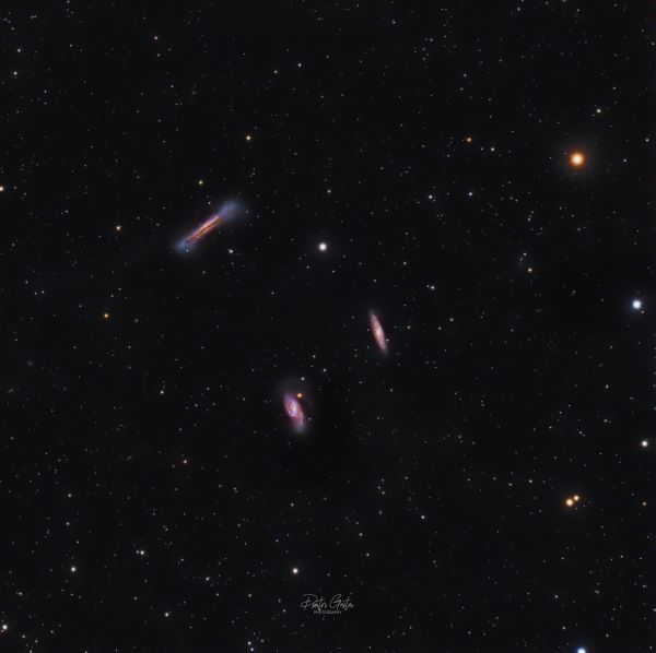 Leo triplet M65, M66, NGC 3628. - Astrophotography