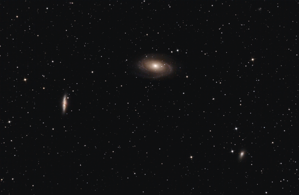 A trio of gravitationally interacting galaxies in the constellation Ursa Major: M81 