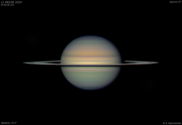 Saturn. July 12, 2024 - Astrophotography