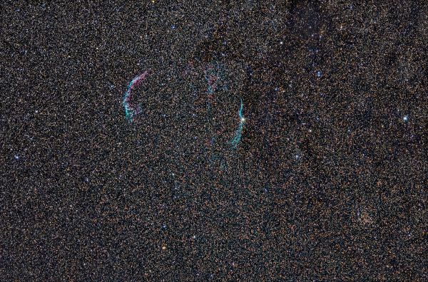 The Veil Nebula complex region in Hercules - Astrophotography