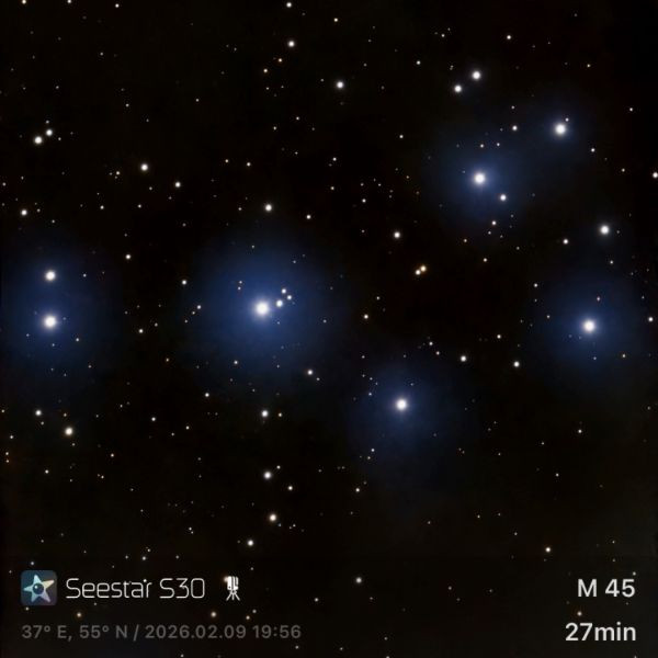 Pleiades (M45) - Seestar S30 - Astrophotography