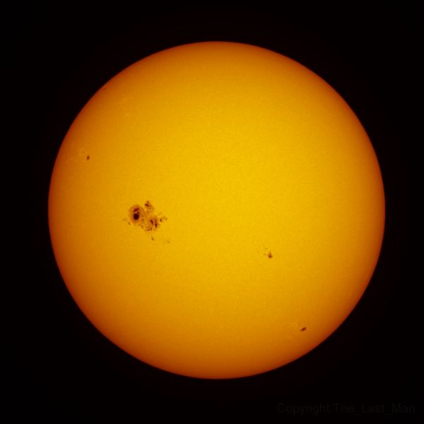 Sun with sunspot group 2192, 22 oct 2014 - Astrophotography
