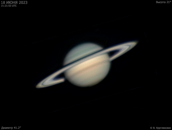 Saturn on June 18, 2023 - Astrophotography