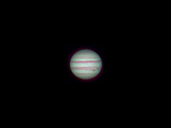 Jupiter with fast achromat Celestron 102660, 20 dec 2013, 00:14 - Astrophotography