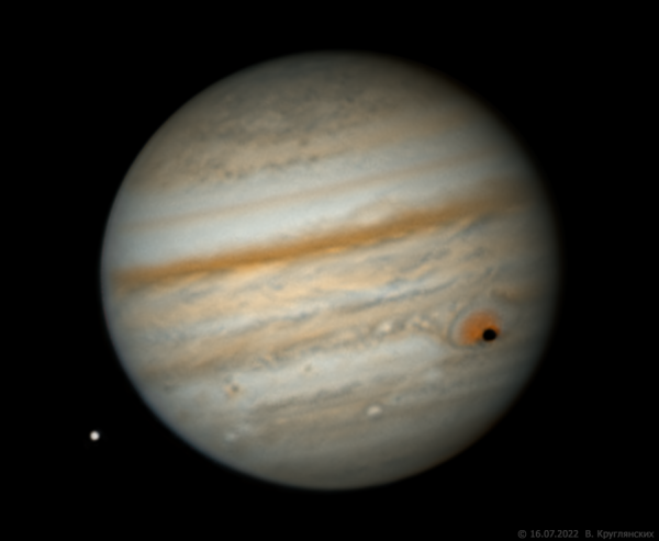 Jupiter and Europa on July 16, 2022 - Astrophotography