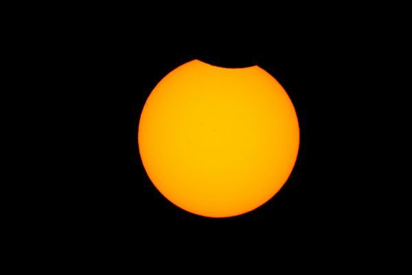 Partial solar eclipse over Altai Krai - Astrophotography