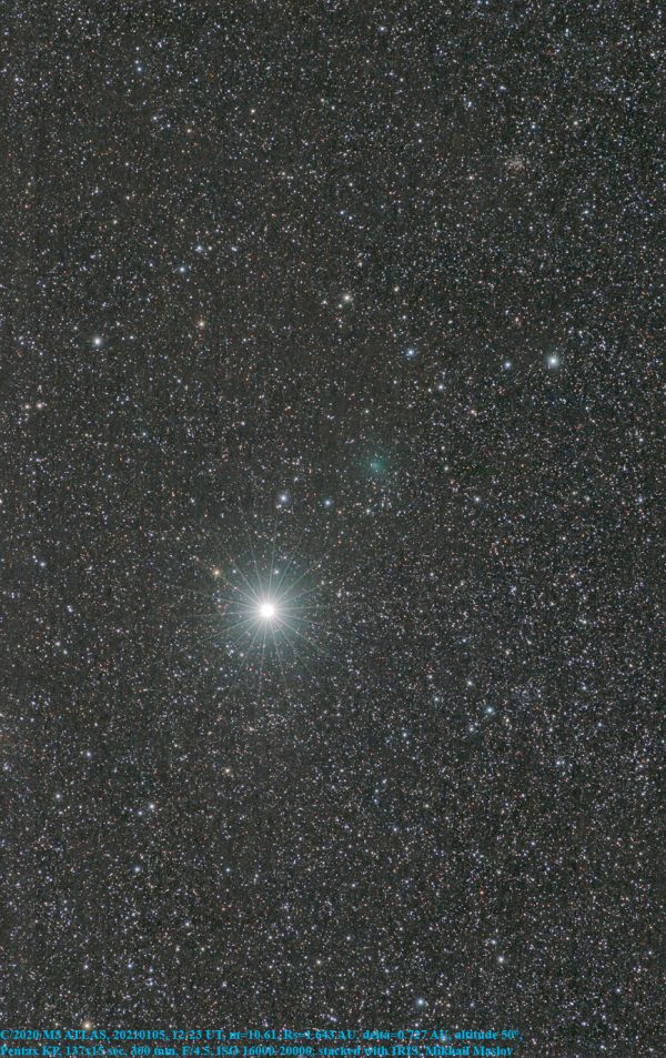 C/2020 M3 ATLAS and the Capella star - Astrophotography