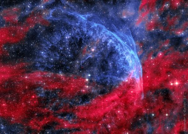 Region of the star WR 134 - Astrophotography