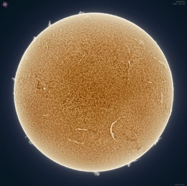 Solar Chromosphere on May 24, 2023. - Astrophotography