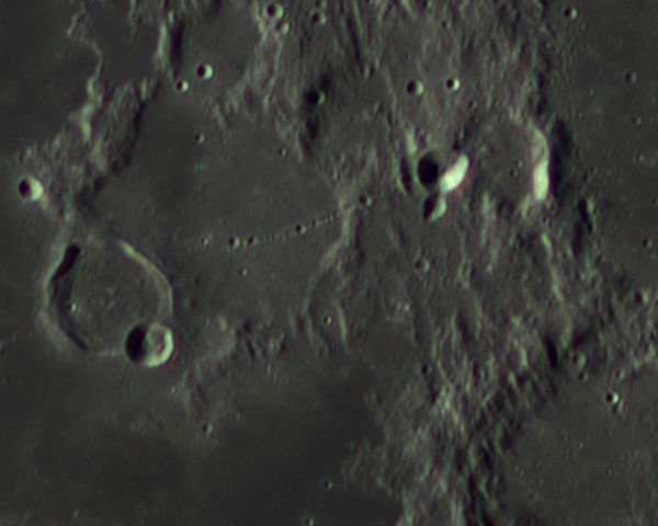 Davy's Crater Chain (Lunar Mysteries) - Astrophotography