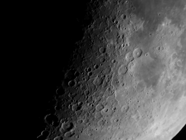 View of the southern part of the Moon. From Theophilus to Maurolycus. Crop. 05.18.21 - Astrophotography