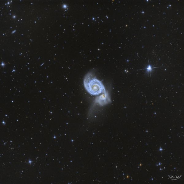 M51 Whirlpool galaxy - Astrophotography