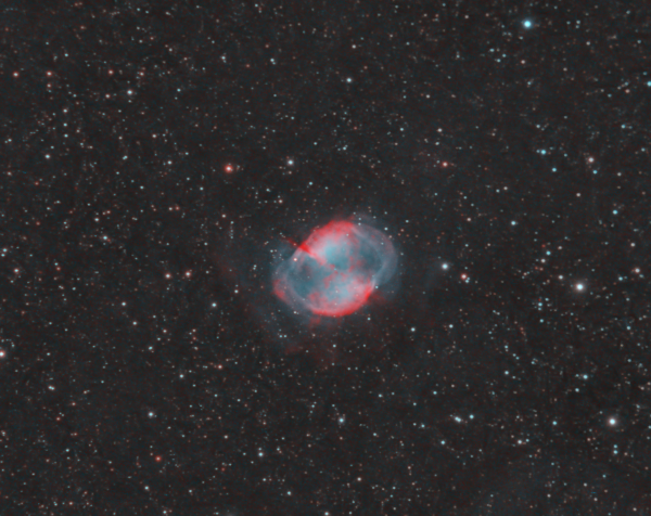 Planetary nebula M27 (Dumbbell, Apple Core) in the constellation Vulpecula - Astrophotography