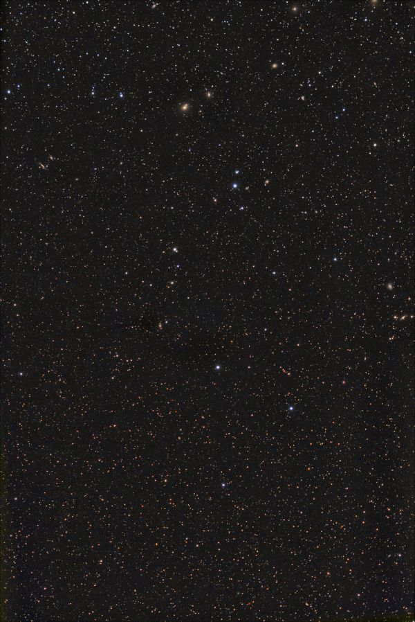 Coma Berenices, region of galaxies M 58, M 59, M 60 - Astrophotography