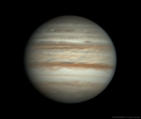 Jupiter on August 3, 2022 - Astrophotography