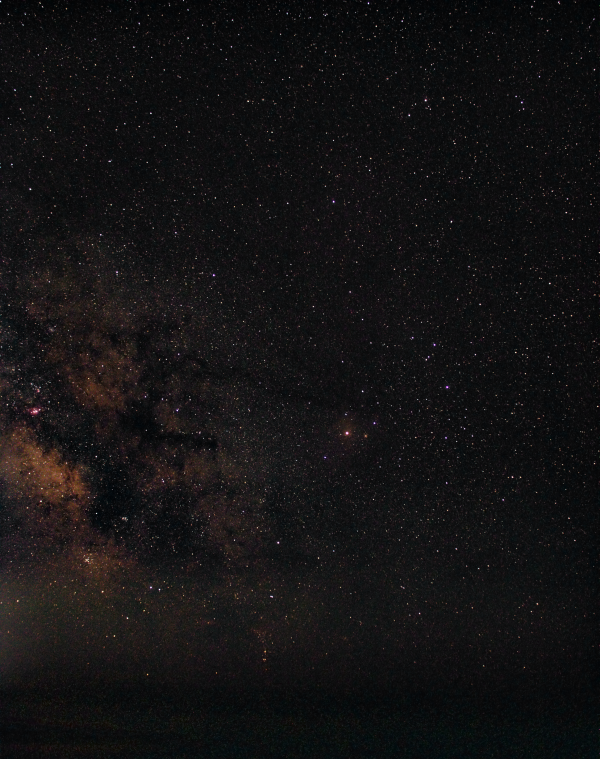 The constellation Scorpius over the sea - Astrophotography