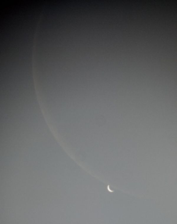Albedo. Moon vs Venus - Astrophotography
