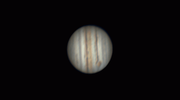 Animation of Jupiter's rotation - Astrophotography