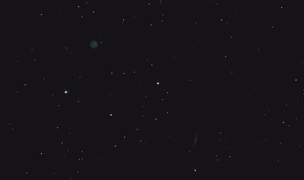 Nebula M97 and Galaxy M108 - Astrophotography