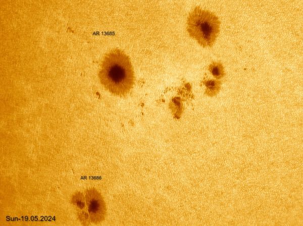 Sun on 05/19/2024 Photosphere. - Astrophotography