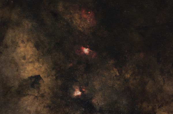 M16, M17, M18, and everything nearby - Astrophotography