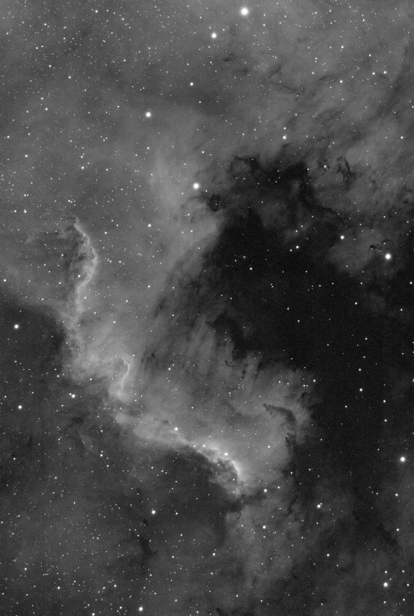 Cygnus Wall, a section of NGC 7000 - Astrophotography